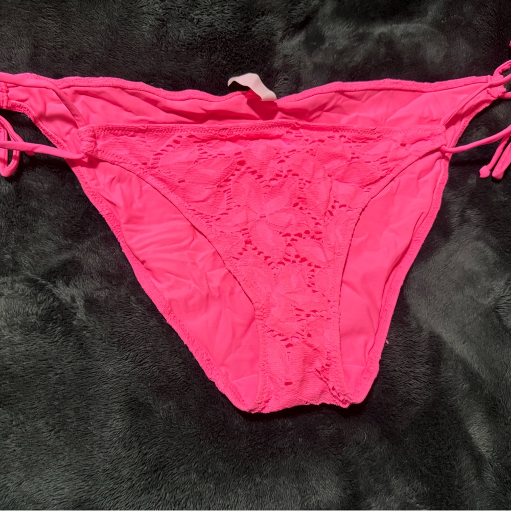 Victorias Secret Large Bikini bottom lace accent